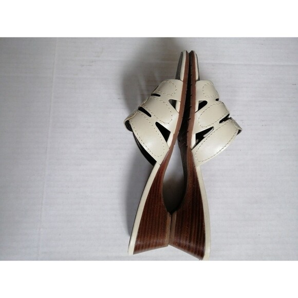 NATURALIZER Women's Leather Slide Wedge  Sandals Size 8.5 - Picture 4 of 4